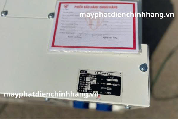 Máy Phát Điện Công Suất 10kva Model: TT-9800SE